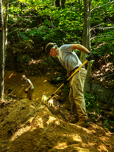 Fellowship trail being built