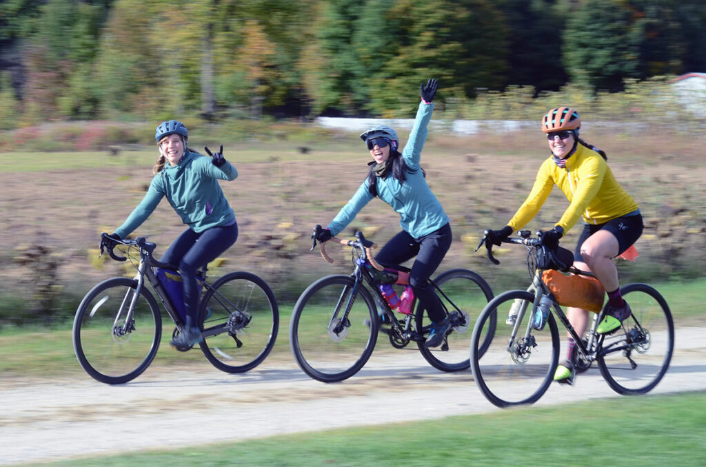 Gravel bike event in Vermont