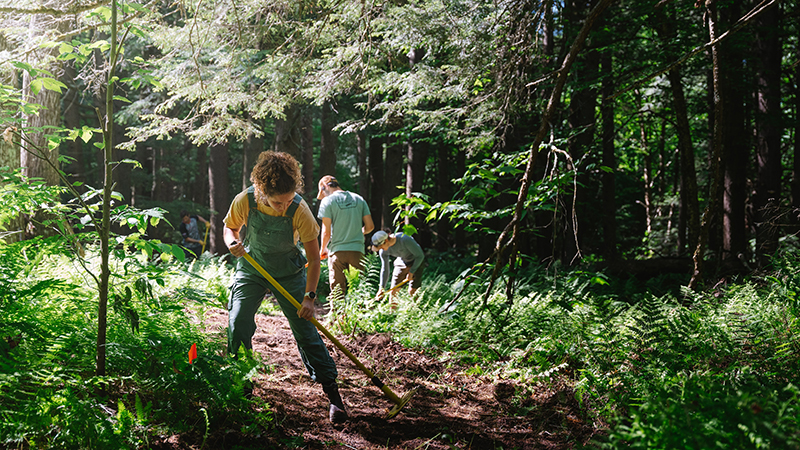 Mountain bike trails getting improved by volunteers