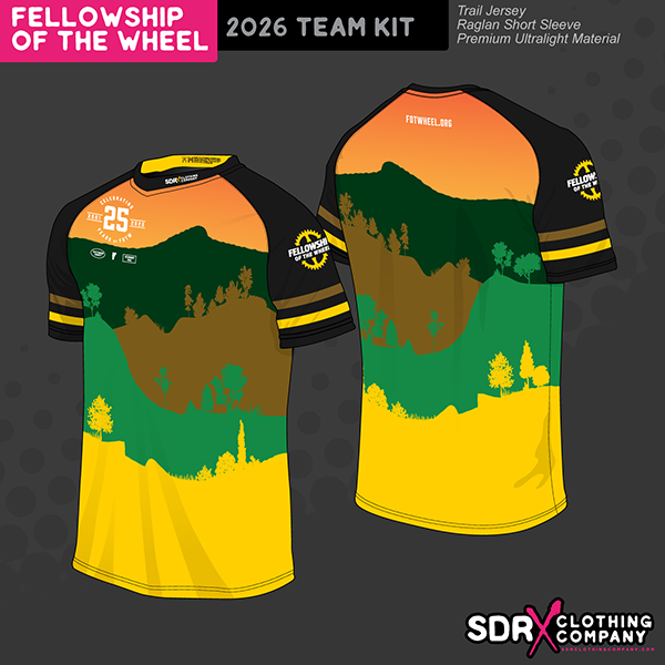 The 2026 Fellowship of the Wheel team jersey design.