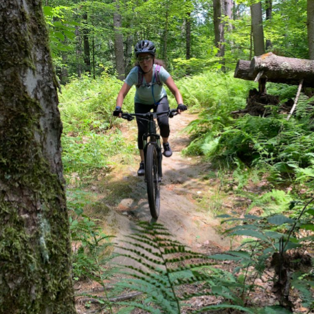 A rider at Mobbs Farm in Vermont